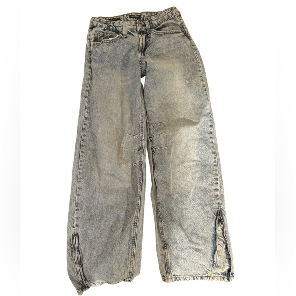 Wild Fable Distressed Blue Low-Rise Denim Jeans